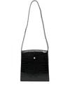 Our Legacy Extended Shoulder Bag In Licorice Croc Bull Hide
