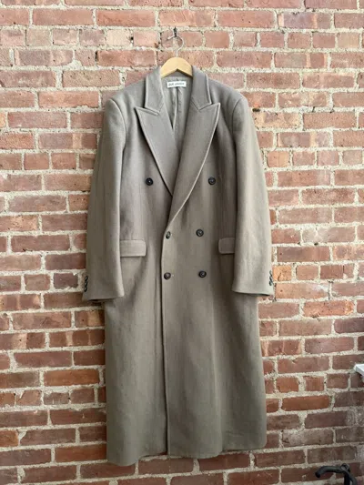 Pre-owned Our Legacy Extended Whale Wool Coat In Sand