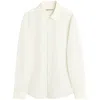 Our Legacy Off-white Coco Shirt With Point Collar And Mother Of Pearl Buttons