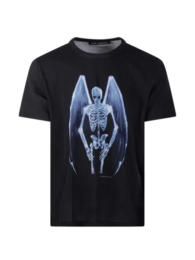 Our Legacy Mens Fallen Angel Print Graphic-print Cotton T-shirt In Multi