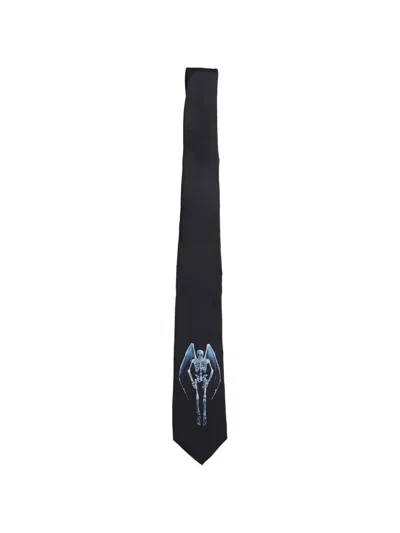 Our Legacy Fallen Angel Printed Silk Tie In Multi