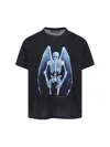 Our Legacy Mens Fallen Angel Print Graphic-print Cotton T-shirt In Black