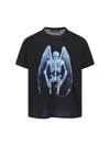 Our Legacy Mens Fallen Angel Print Graphic-print Cotton T-shirt In Black