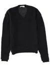 Our Legacy False V-neck Sweater In Black