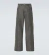 Our Legacy Fatigue Cut High-rise Wide-leg Jeans In Grey