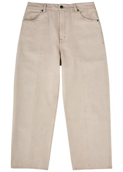 Our Legacy Fatigue Cut Wide-leg Jeans In Beige