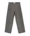 Our Legacy Fatigue Cut High-rise Wide-leg Jeans In Black