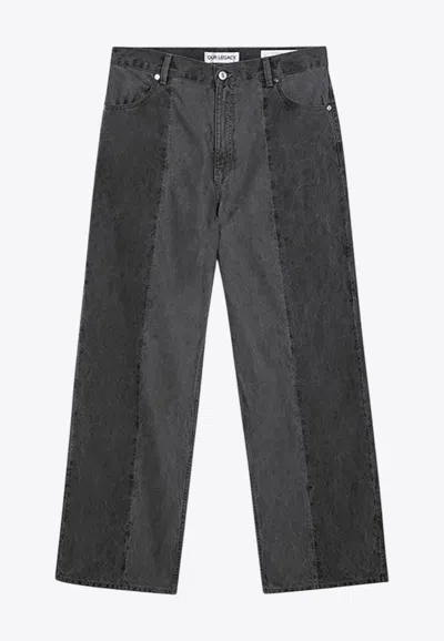 Our Legacy Fatigue Straight Jeans In Gray