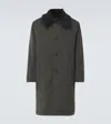 Our Legacy Faux Fur-trimmed Coat In Charcoal