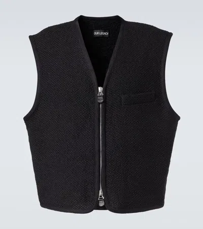 OUR LEGACY FAUX SHEARLING-LINED VEST