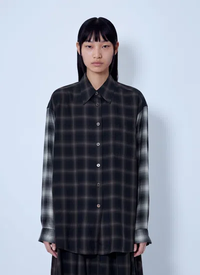 Our Legacy Favourite Check Shirt In Black