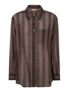 Our Legacy Taupe Favourite Shirt In Multicolour