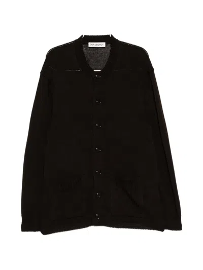 Our Legacy Fine-knit Button-up Cardigan In Brown