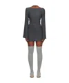 Our Legacy Firm Mini Dress In Gray