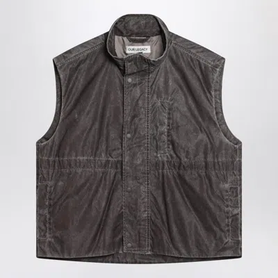 OUR LEGACY OUR LEGACY FIRM VEST WITH VINTAGE EFFECT