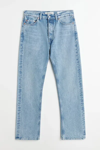 Our Legacy First Cut Left Hand Twill Jeans In Washed Denim