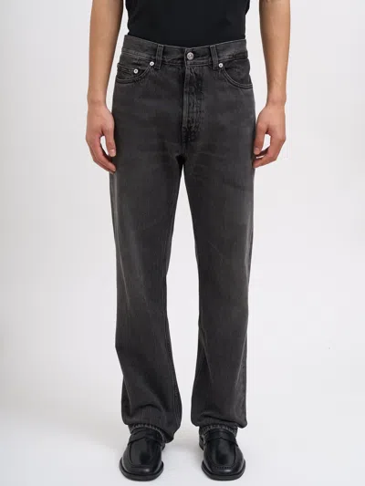 Our Legacy First Cut Pants Graphite Wave Selvedge In Blue