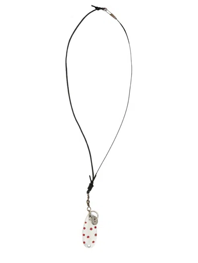 Our Legacy Fishermans Necklace In Red
