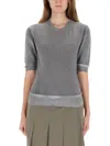 Our Legacy Dual Grey Spray-dye Wool Knit Top In Multi