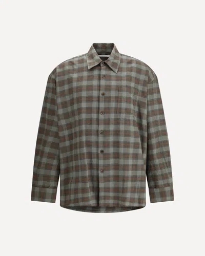 OUR LEGACY FLANNEL CHECK BORROWED SHIRT