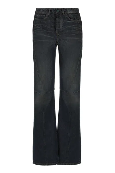 Our Legacy Flared Denim Jeans In Black