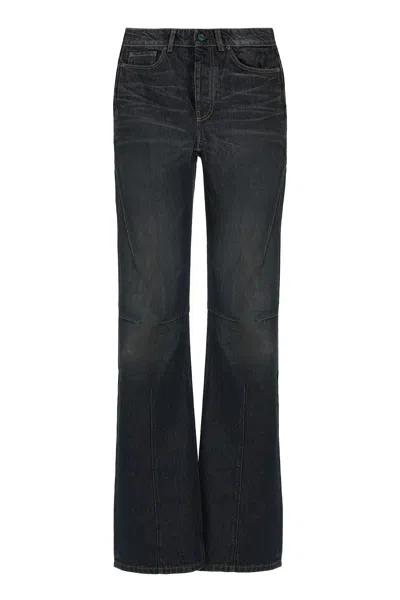 Our Legacy Flared Jeans Moto Cut In Blue