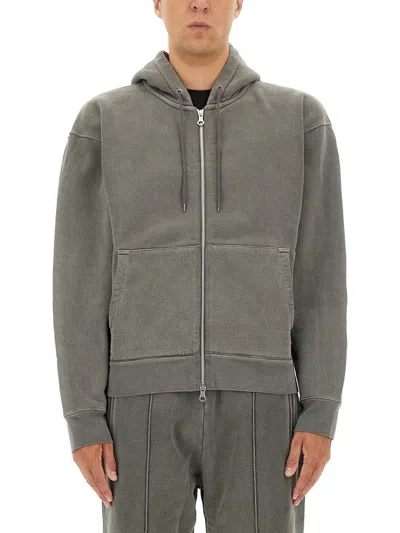 Our Legacy Hooded Sweater Front Pockets In Gray