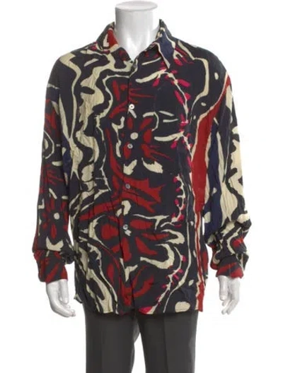 Pre-owned Our Legacy Floral Print Long Sleeve Shirt In Multi