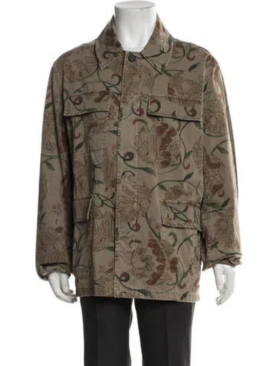 Pre-owned Our Legacy Floral Print Utility Jacket In Multi