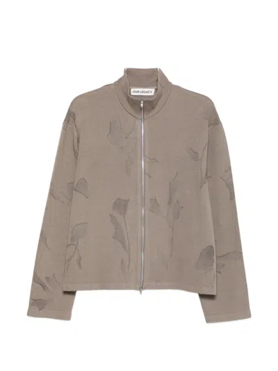 Our Legacy Floral-print Shrunken Sweatshirt In Multi
