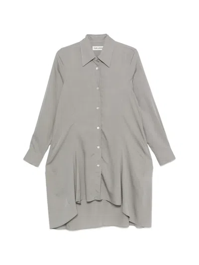 Our Legacy Flux Asymmetric Shirt In Gray