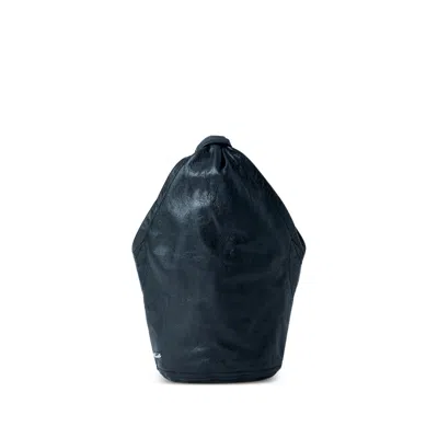 Our Legacy Fofinho Drip Leather Shoulder Bag In Black