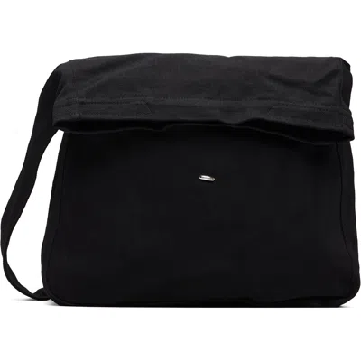 Our Legacy Foldover Messenger Bag In Black