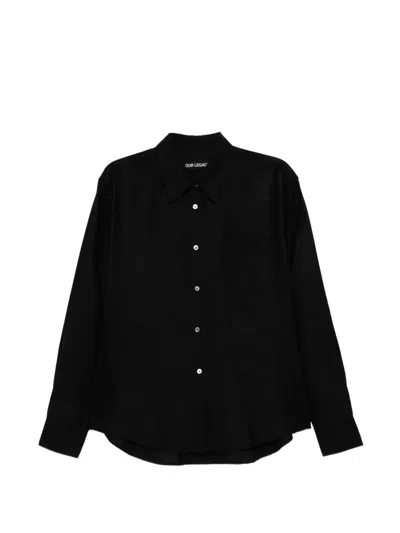 Our Legacy Forever Shirt In Black