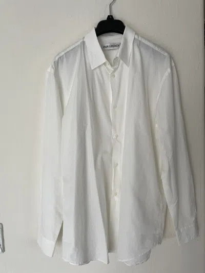 Pre-owned Our Legacy Formal Shirt In White
