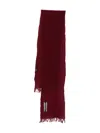 Our Legacy Fringed Scarf In Red