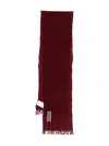 Our Legacy Fringed Scarf In Red