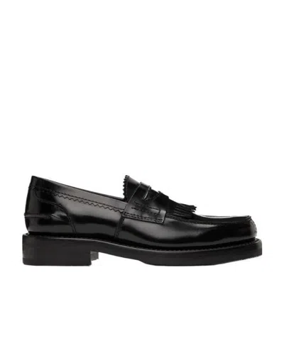 Our Legacy Fringed Slip-on Loafers In Black