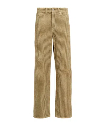 Our Legacy Full Cut Corduroy Wide Pants In Brown