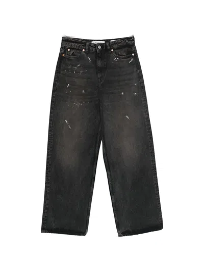 Our Legacy Relaxed Cut Denim Trousers Distressed Detailing In Black