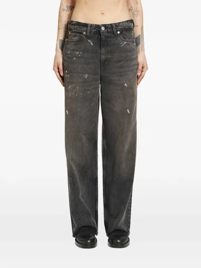 Our Legacy Jeans Mit Farbklecks-print In Gray
