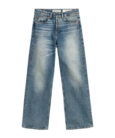 Our Legacy Full Cut Wide-leg Jeans In Blue