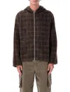 Our Legacy Embroidered Wool Blend V-neck Cardigan With Front Pockets