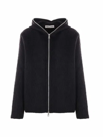 Our Legacy Full Zip Hood In Black