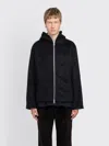 Our Legacy Black Full Zip Hoodie In Black