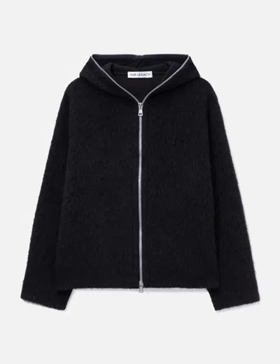 Our Legacy Full Zip Hood In Black/黑色/블랙/ブラック