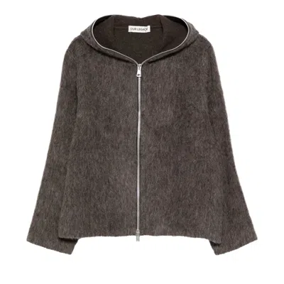 Pre-owned Our Legacy Full Zip Hood 'mole Grey' | Men's Size 48 In Gray