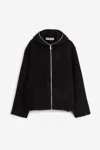 Our Legacy Full Zip Hoodie Sweatshirt In Black