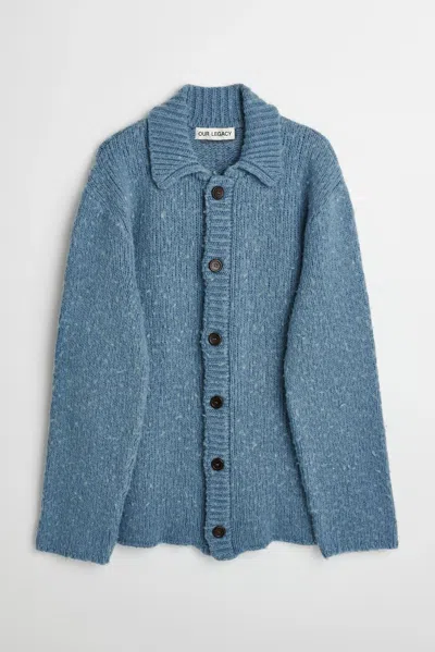 Pre-owned Our Legacy Funky Cardigan Acrylic In Blue