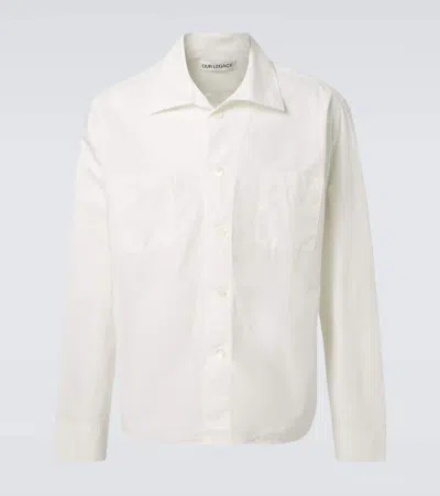 Our Legacy Funnel Cotton Poplin Shirt In White